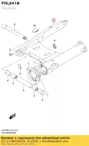 Suzuki 6111148G30019 brazo oscilante - Lado inferior