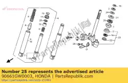 Aquí puede pedir circlip interno de Honda , con el número de pieza 90661GW0003: