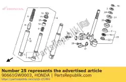 Aqui você pode pedir o anel de retenção, interno em Honda , com o número da peça 90661GW0003: