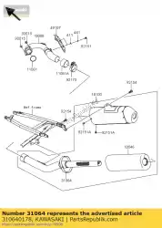 Here you can order the pipe-comp kx250w9f from Kawasaki, with part number 310640178: