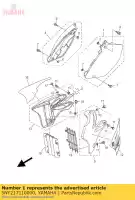 5NY217110000, Yamaha, coperchio, lato 1 yamaha yz 125 250 2002 2003 2004 2005 2006 2007 2008 2009 2010 2011 2012 2013 2014, Nuovo