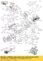 140920791, Kawasaki, 01 copertura,consolle centrale,superiore kawasaki  800 820 1000 2017 2018 2019 2020 2021, Nuovo