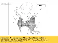 GU01578640, Piaggio Group, soutien lh moto-guzzi v 1100 1999 2001, Nouveau