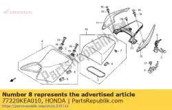 Aqui você pode pedir o gancho, trava de assento em Honda , com o número da peça 77220KEA010: