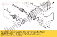 31200KPPT01, Honda, conjunto motor., arrancador (mit honda cbr repsol rs  r rw rt cbr125rw cbr125r cbr125rt cbr125rs 125 , Nuevo