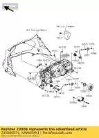 230080071, Kawasaki, stopcontact, hoofdlamp kawasaki gtr  c a 1400gtr abs 1400 , Nieuw