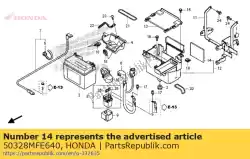kussen, batterij van Honda, met onderdeel nummer 50328MFE640, bestel je hier online: