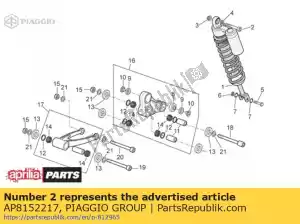 Piaggio Group AP8152217 tornillo hexagonal - Lado inferior