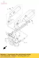 5JW146020200, Yamaha, tuyau d'échappement comp. yamaha fjr 1300 2001 2002 2006 2007, Nouveau