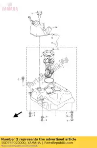 yamaha 1SDE39070000 brandstofpomp comp. - Onderkant