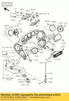 211830006, Kawasaki, Antena vn1700b9f kawasaki vn vulcan 1700 2009 2010 2011 2012 2013 2014 2015 2016, Novo