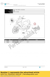 Aprilia 624716, Adesivo laterale 