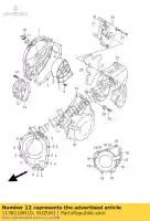 1138118H10, Suzuki, cover,crankshaf suzuki gsf bandit su a sua gsx  fu f fua sa s u fa ua gsf650nsnasa gsf1250sa gsx1250fa gsx650fa 650 1250 , New