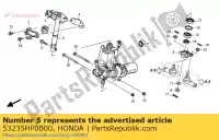 53235HP0B00, Honda, braço, direção honda trx500fpa foreman rubicon wp 500 , Novo