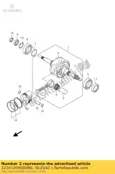 Here you can order the connrod from Suzuki, with part number 1216120H000B0: