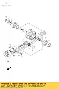 suzuki 1216120H000B0 connrod - Bottom side