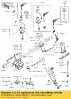 211830004, Kawasaki, Antena, immobi zx1000e8f kawasaki  zx 600 1000 2008 2009 2010 2011 2012 2017 2018, Novo