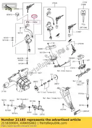 Here you can order the antenna,immobi zx1000e8f from Kawasaki, with part number 211830004: