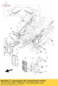 yamaha 33D2174G1000 graphic, 3 - Bottom side