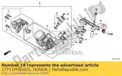 Ici, vous pouvez commander le retenue auprès de Honda , avec le numéro de pièce 17711MGE003: