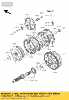 131020021, Kawasaki, rilascio-comp-frizione kawasaki er6n  a er6f b er650 ex650 er 6f abs 6n 650 , Nuovo