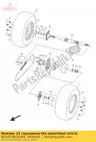 BD3F53810000, Yamaha, Axle, wheel yamaha yfm 90 2016, New