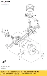 suzuki 1216430G000A0 roulement, manivelle p - La partie au fond