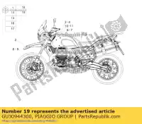 GU30944300, Piaggio Group, etiqueta 