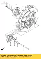 541110931019T, Suzuki, rueda de fundición suzuki gsx 750 1985, Nuevo