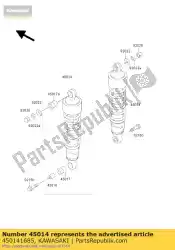 Ici, vous pouvez commander le amortisseur bn125-a3 auprès de Kawasaki , avec le numéro de pièce 450141685: