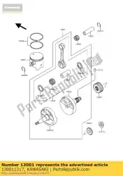 Aqui você pode pedir o motor a pistão kdx200-e2 em Kawasaki , com o número da peça 130011317: