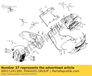 aprilia 00011241300 parafuso auto-roscante 4,2x13 - Lado inferior