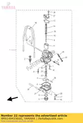 Ici, vous pouvez commander le jet, principal (# 145) auprès de Yamaha , avec le numéro de pièce 4MX149433600: