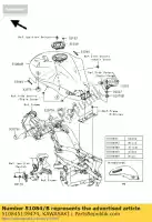 510845139474, Kawasaki, Tank-comp-fuel, g.silver er650a kawasaki er6n  a er6f b er 6f abs 6n 650 , Nowy