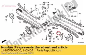 Honda 14405MCA000 rotor, pulso de leva - Lado inferior