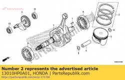 Hier finden Sie die ringsatz, kolben (std.) von Honda. Mit der Teilenummer 13010HP0A01 online bestellen: