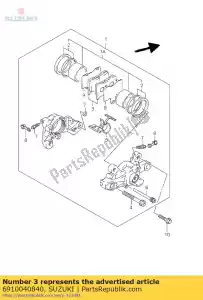 suzuki 6910040840 plaquettes de frein - La partie au fond