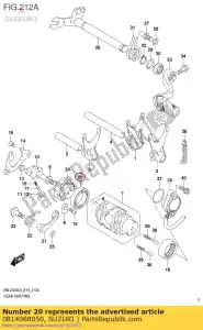 suzuki 0814068050 rolamento, engrenagem sh - Lado inferior