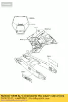 560621520, Kawasaki, patroon, lijkwade, rr, lh kawasaki kdx  h kdx200 200 , Nieuw