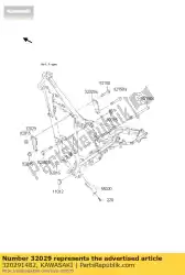 Here you can order the bracket-engine,lh from Kawasaki, with part number 320291482: