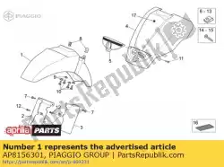 Qui puoi ordinare parafango anteriore. Bianca da Piaggio Group , con numero parte AP8156301: