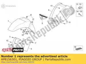 Piaggio Group AP8156301 parafango anteriore. bianca - Il fondo