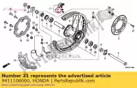 9411108000, Honda, arandela, resorte, 8 mm honda  (a) general export kph england (b) (b) usa (e) england a super sport usa belgium cb clm little cub (x) japan cr crf elsinore k0 usa general export england australia france germany mtx nx p (a) netherlands pa mb5 (z) netherlands rw (d) england s 19 , Nuevo