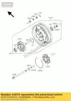 410731632CX, Kawasaki, wheel-assy,rr,silver vn1500-g1 kawasaki vn 1500 1998 1999 2000 2001 2002 2003, New