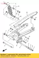3PA221100035, Yamaha, braço traseiro comp. yamaha tzr 125, Novo