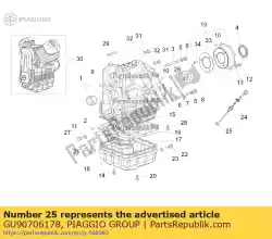 Aquí puede pedir junta tórica 17. 86x2. 62 de Piaggio Group , con el número de pieza GU90706178: