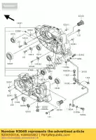 920450016, Kawasaki, Roulement à billes kawasaki eliminator 125 , Nouveau