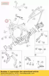 frame '504p3 van KTM, met onderdeel nummer 5040300100033, bestel je hier online: