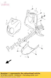 yamaha 5C2F831100P4 protetor de perna 1 smxpam - Lado inferior