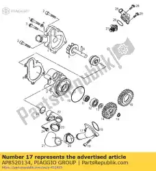 Qui puoi ordinare raccordo per tubo dell'acqua da Piaggio Group , con numero parte AP8520134: